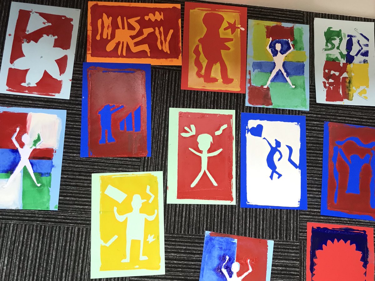 Windmill3L's tweet photo. Some fantastic Matisse inspired screen printing today!! #MusicFederation https://t.co/nVnNes2bTp