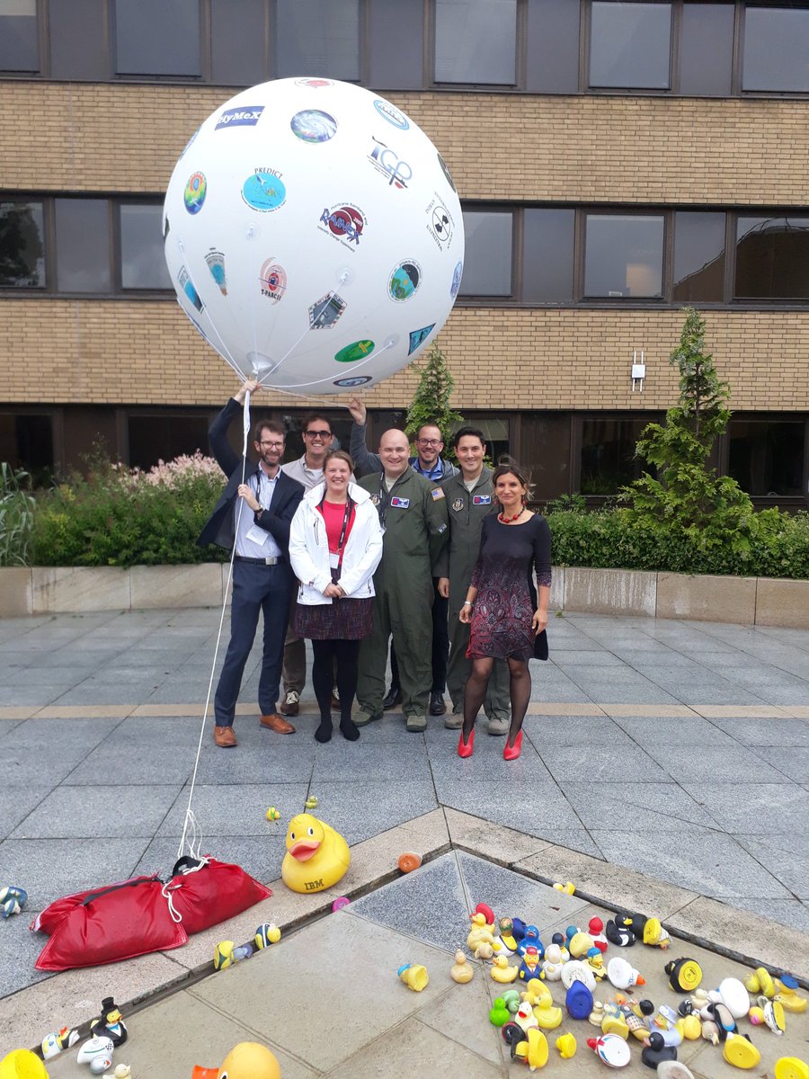 irinasandu_ec's tweet photo. Thanks so much to all the participants to our #ObsCampaignWS @ECMWF - it has been a terrific week, very much appreciated by everybody! And our campaign logo balloon was the star! https://t.co/oM2vN00ZNm