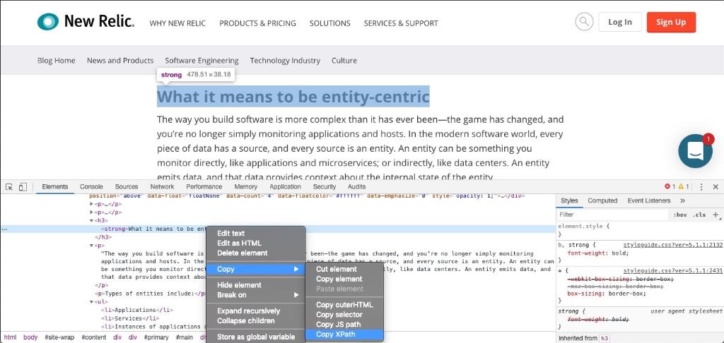 newrelic's tweet image. Turn down toil! Here&apos;s how to optimize your #XPath selectors for #syntheticmonitoring ms.spr.ly/6011TJAot
