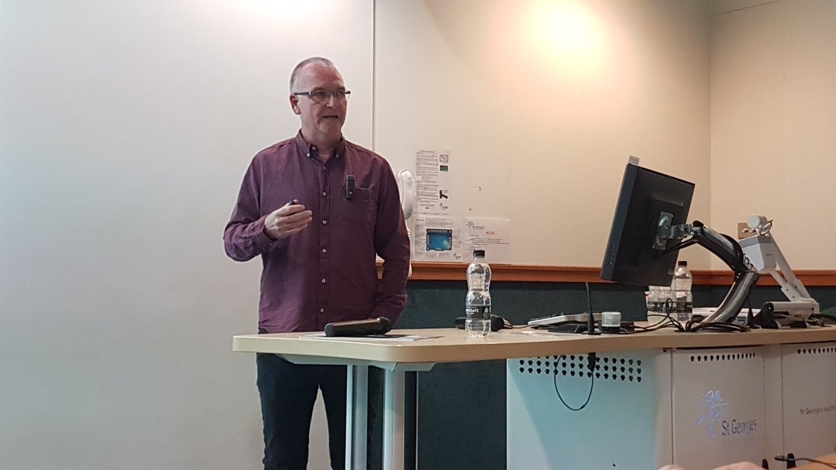 KUHSSCE's tweet photo. Professor Mick Mceown from University of Central Lancanshire delivers the 2019 @SkellernLecture at #kustgeorges. Honoured to host the prestigious annual event celebrating advances in the field of #mentalhealth and #mentalhealthnursing @CPE_FHSCE @KingstonUni @StGeorgesUni https://t.co/KDQBgA1U3j