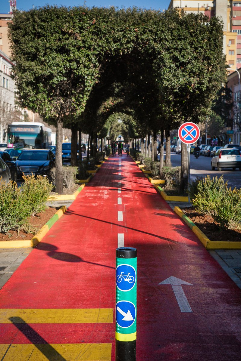 renatokalemi's tweet photo. @awalkerinLA In Tirana, Albania, we are doing much more with dedicated &amp; protected beautiful bike lanes :) https://t.co/yljJkUjNyG