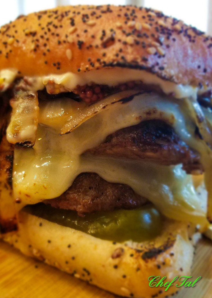 citysims's tweet photo. Everyday is a Good day for a Broiled Onion Burger with Swiss, Pickles and Mustard seed
#burger #onion #mustard #comfortfood #rustic #pickles #writer #columnist #fusion #eater  #truecooks #chef #FormerWhiteHouseChef  #FreshIsAlwaysBetter #FusionChef #RadFoodChefs #cheflife https://t.co/Pp9jJjGcFq