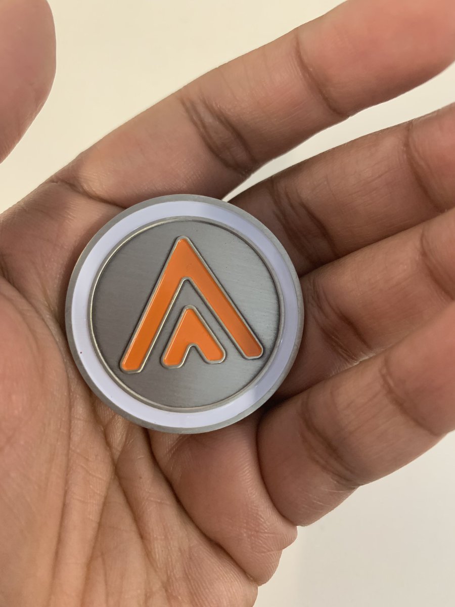 SuchiPahi's tweet photo. Our Security team does coins too! Like BSides. I get one as an honorary member 😅 #RallyHealth 😍 #cybersecurity https://t.co/zSc6U4hzD3