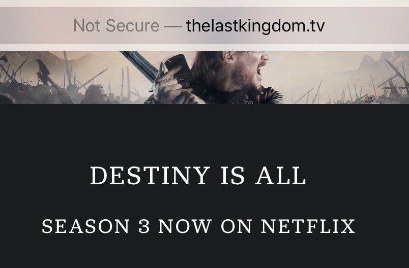 pygilson's tweet photo. @NetflixFR Bonjour! Quand est-ce que débarquera The Last Kingdom Saison 3 dans notre  catalogue en Belgique? https://t.co/zBoCJiZP13