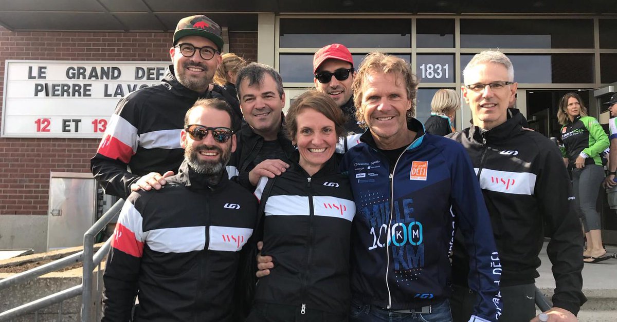 WSPCanada's tweet photo. WSP leaders, alongside @Pierre_Lavoie, are gearing up for the 1,000 KM, 70-hour ride at the Grand défi Pierre Lavoie charity event in Québec. Go team! #WeAreWSP #HealthMovement https://t.co/QcBFzFhfUC