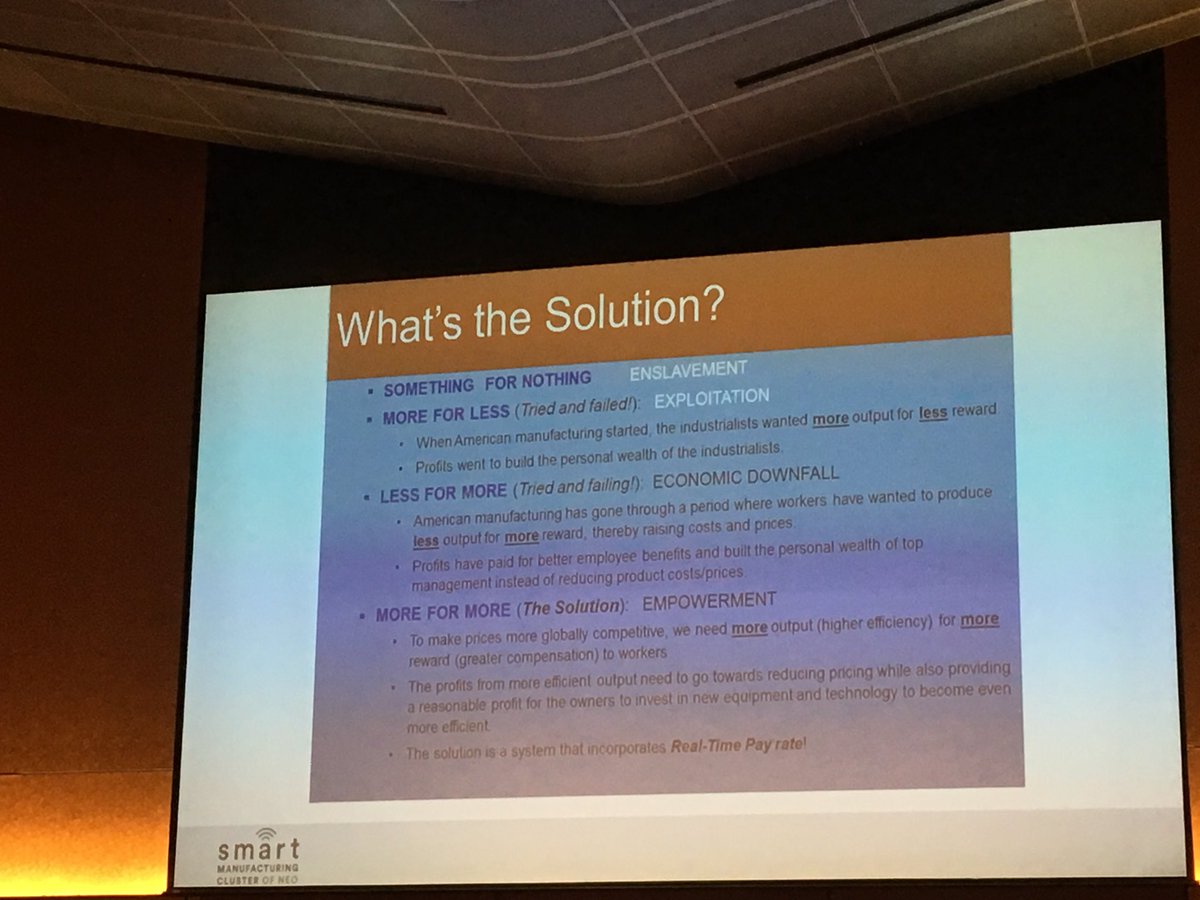 Insights from from the Foundry Industry,  Mark Lamoncha, CEO, Humtown Products, “#Empowerment is the Solution - #realtimepayrate” #IIoT #innovation #reinvention #transparency <a href="/IIoT_World/">IIoT World</a> <a href="/fogoros/">Lucian Fogoros</a> <a href="/CRudinschi/">Carolina</a> <a href="/NadyaZhexembay/">Dr. Nadya Zhexembayeva</a>