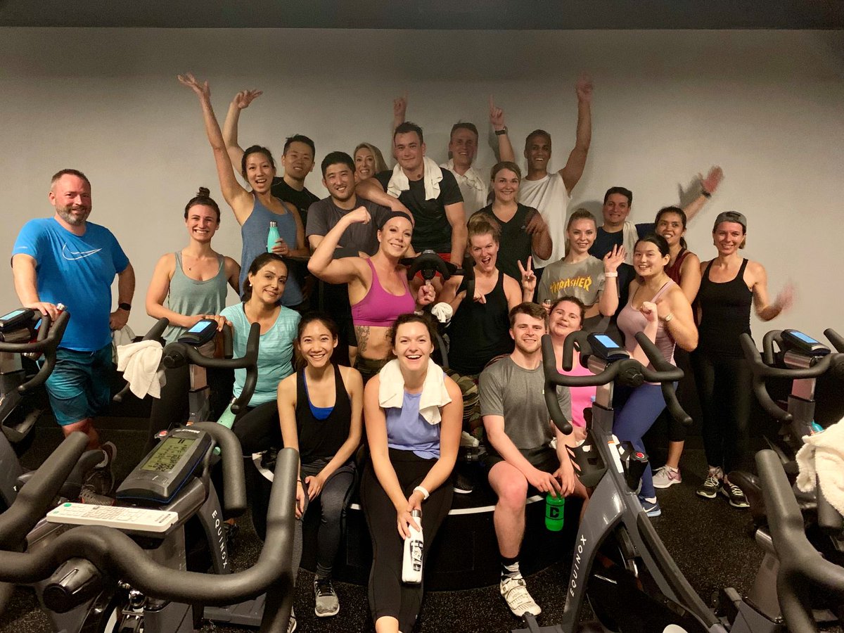 HungerfordProp's tweet image. Our team after climbing and sprinting our way through @Equinox &quot;Pursuit&quot; spin class yesterday! 
.
.
.
#borntosweat #hpteam #teamfitness #relationships #equinox