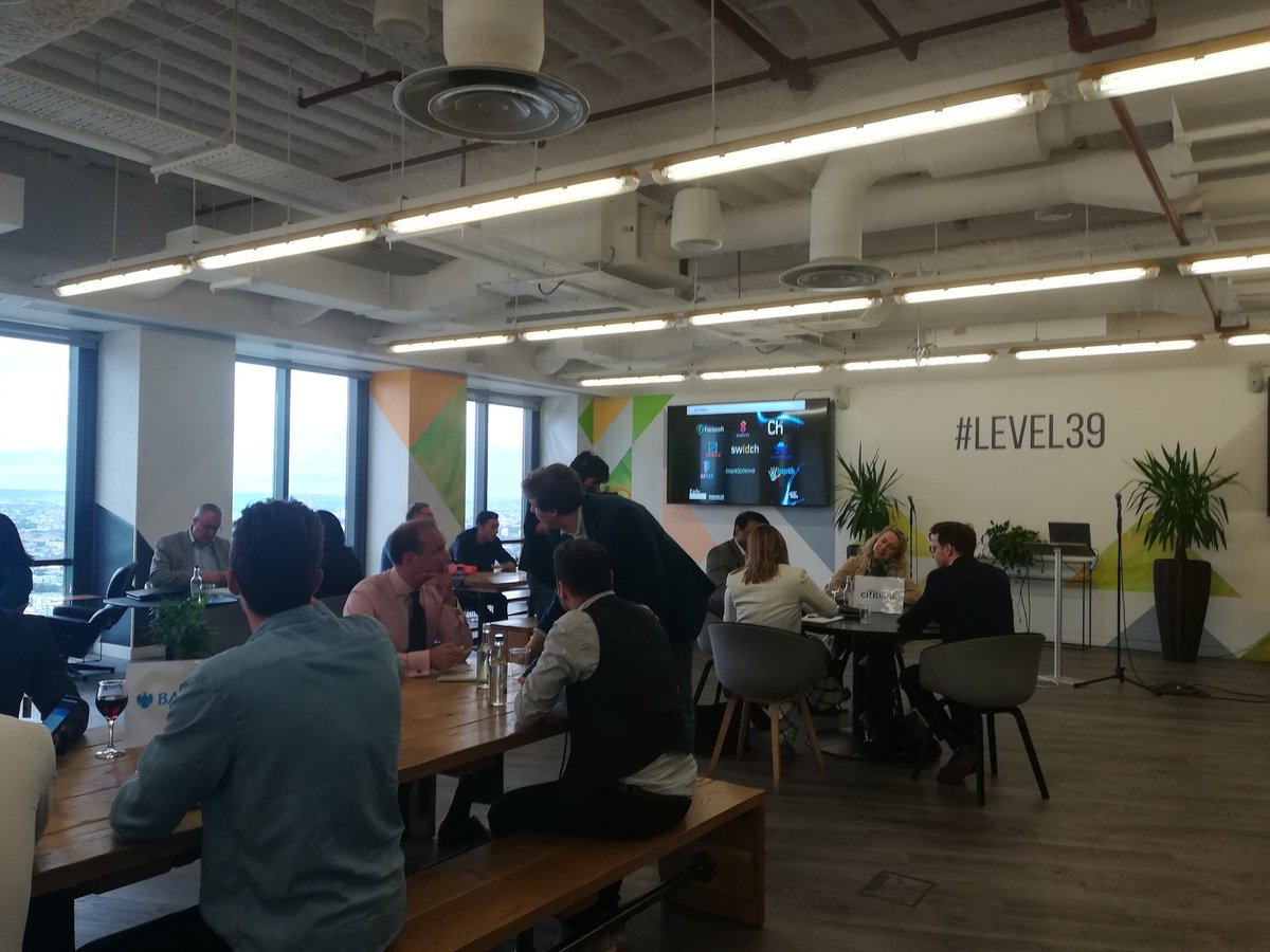 scalexinvest's tweet photo. The first round of "speed dating" is on at #FintechMatchmaking between 9 large corporations and #fintech startups: @facesoftltd, @SageCity, CHai, @haptik, @ApTapUK, @Capexmove, @skwile, swidch
@ktnuk @LDNTechWeek https://t.co/qUlurfcAiJ