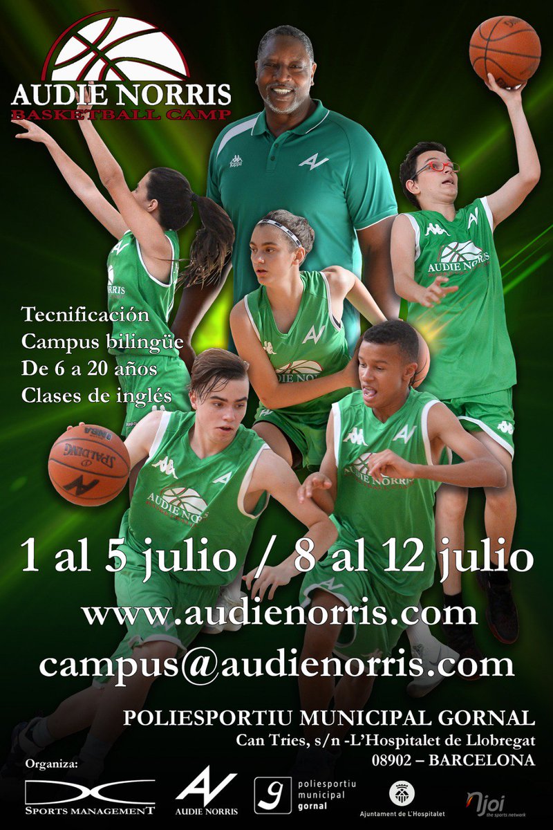El próximo 1 de Julio empieza el mejor campus de basket del verano #AudieNorrisBasketballCamp 👌🏼 No hay mejor sitio para aprender y mejorar tu juego 💪🏼💪🏼🏀  #atomicdog #audienorris