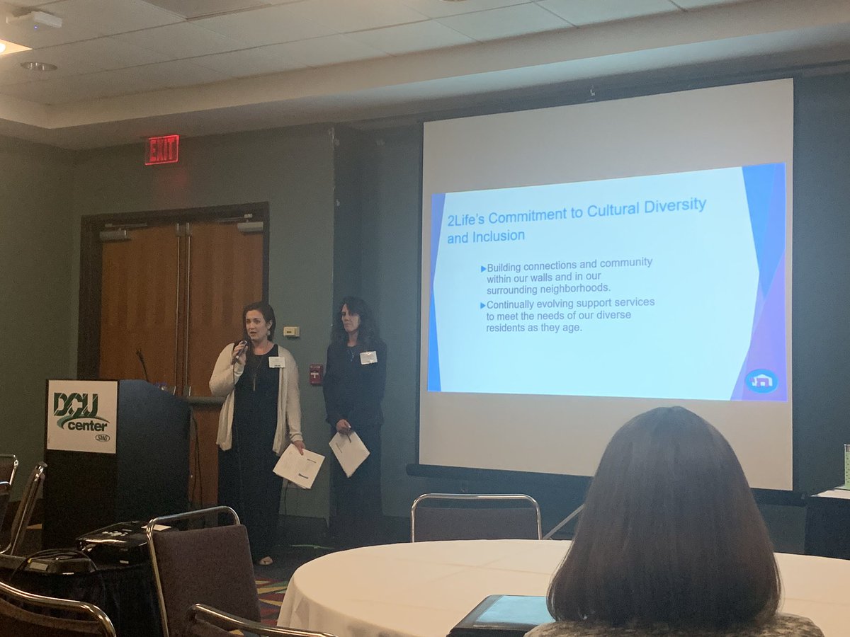 CreatingResults's tweet photo. @LifeAt2Life sharing commitment to cultural inclusivity. With a population that represents 30 countries and 26 different languages it was pertinent to their success. @LeadingAgeMA #WhatifMA https://t.co/zqAZmEyEZO