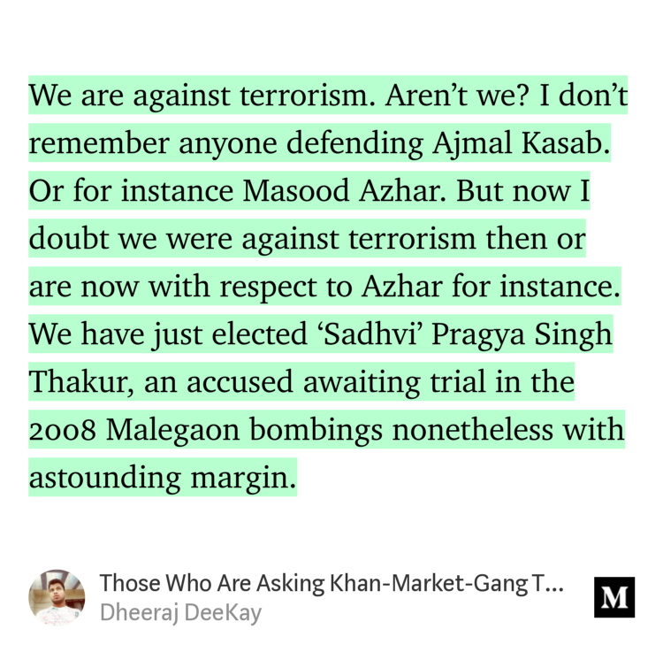 meetdheeraj's tweet image. &quot;Those Who Are Asking Khan-Market-Gang To Shut Up, Don&apos;t Understand Why They Speak Out In First place?&quot; #ModiGlobalPower link.medium.com/Z6zAbg2AuX