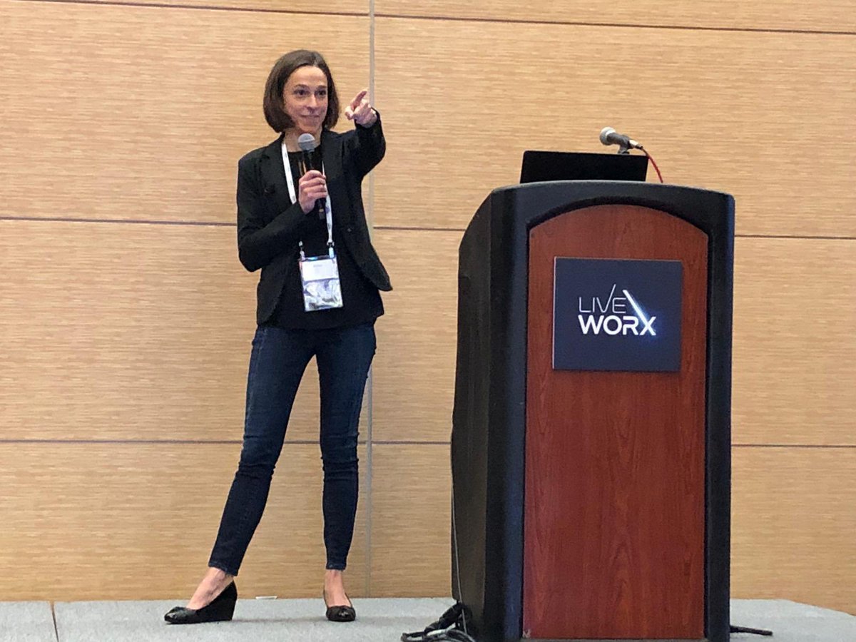 Kepware's tweet photo. Kepware GM Abby Eon &amp; Director of Product Marketing Jeff Bates owning the stage during their #LiveWorx session on connecting things at the edge. https://t.co/xwTOvf9rmC