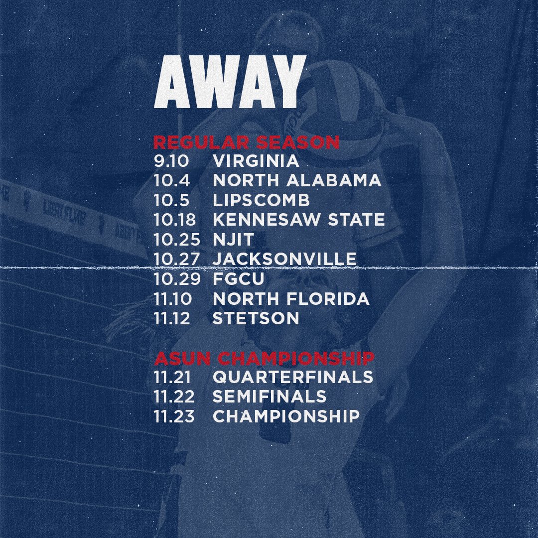 LibertyWVB's tweet photo. Here it is! Your 2019 @libertywvb Schedule! 🔥
4️⃣ Top 25 RPI Opponents
12 Home Matches
Liberty Invitational 🏐
📰: https://t.co/bMwHFnS4ml
#WhyNotLU #ASUNVB #GoFlames #WalkThroughTheDoor https://t.co/O9M7nzgdxI