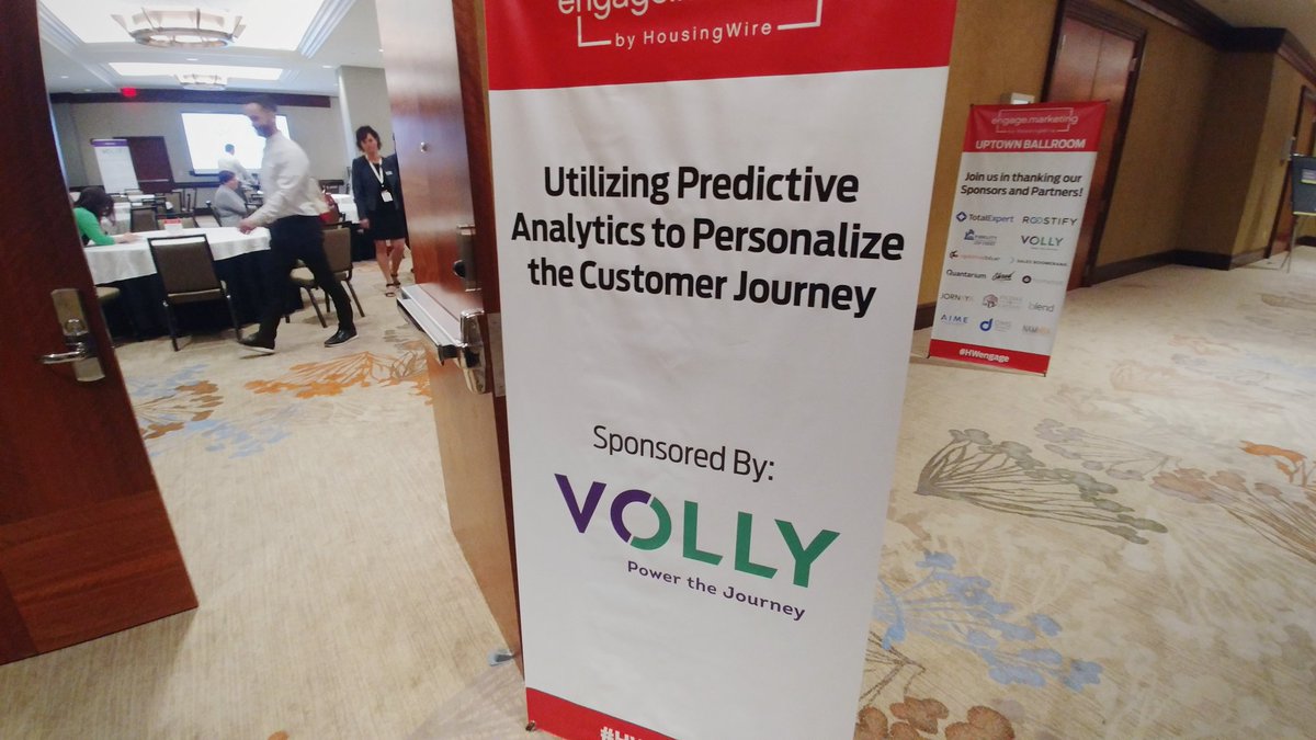 mpphjake's tweet photo. Stoked for @VollyTech's session on using predictive analytics to customize the customer journey. Always fun to support great friends and topnotch marketers in the #mortgage industry. #HWengage https://t.co/3IgZgd57JC