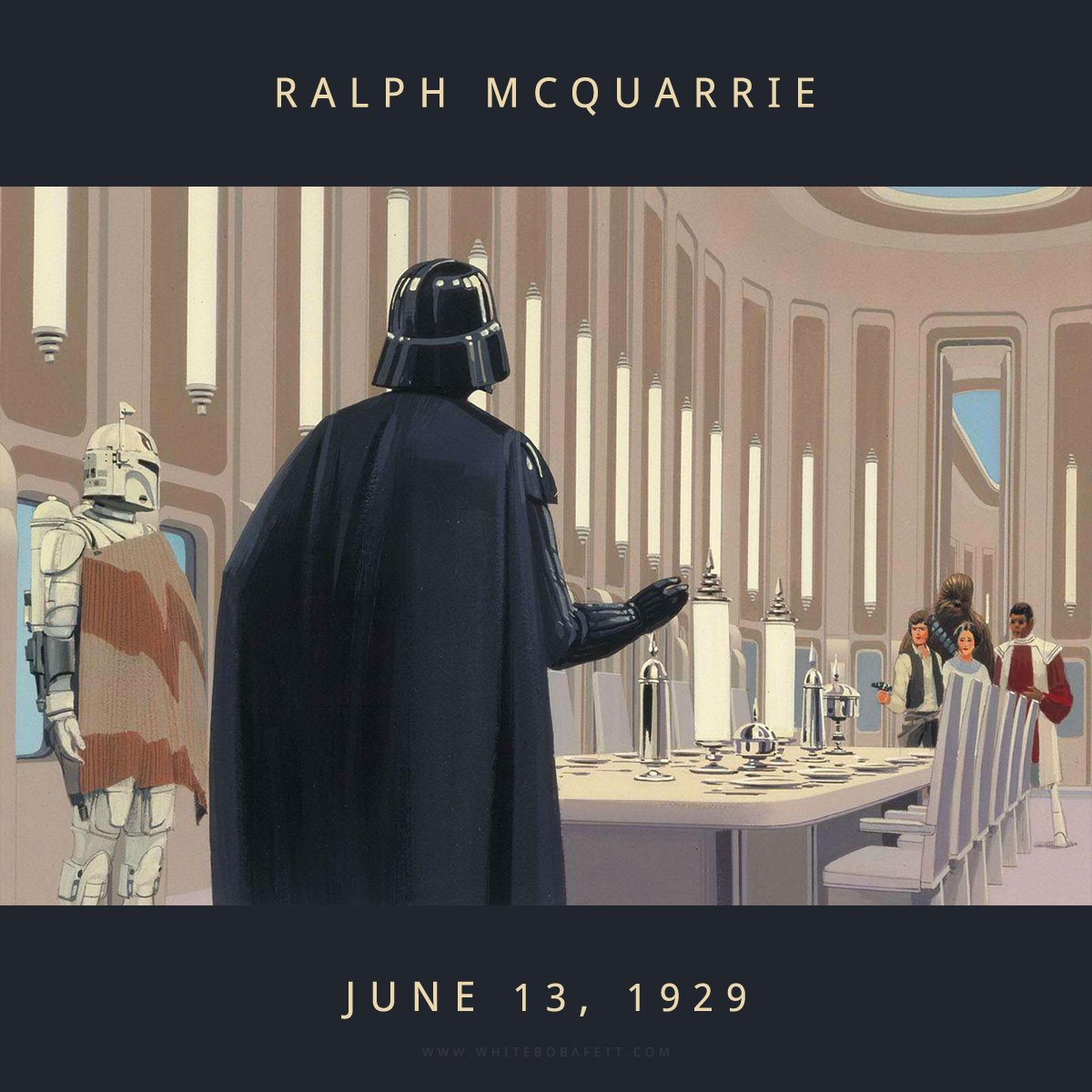 Ralph McQuarrie would have turned 90 today. Happy birthday to the man whose art will continue to impact generations to come.