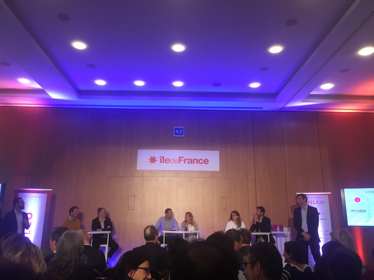 estimeo's tweet photo. Encore de belles solutions présentées dans la catégorie #digital de @WILCO_startup Academy, bravo à @uptale_io qui remporte les votes 
@ogo_protect #mindee @Ionis361_Paris https://t.co/ZE9zkvSWfd