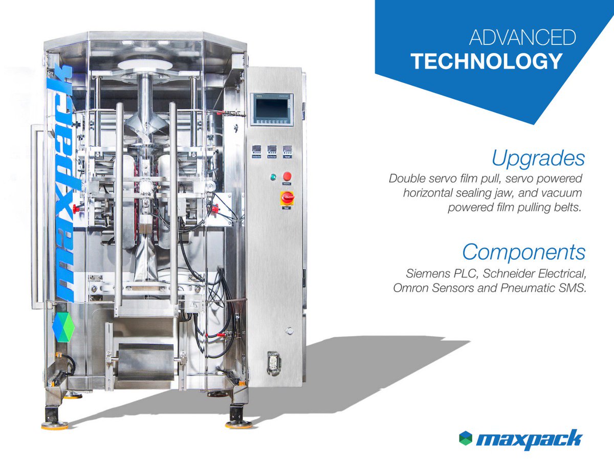 MaxpackM's tweet photo. The innovative #technology of our new 2019 MFT-540 VFFS has attracted hundreds to our booth at #ExpoPack19 including editorial houses. Come check it out for yourself if you’re here! We’re in the @PMMIorg Pavilion booth #2026. See you here
•⠀
•⠀
#MaxpackMachinery #ExpoPack https://t.co/I9l0RRwx0w