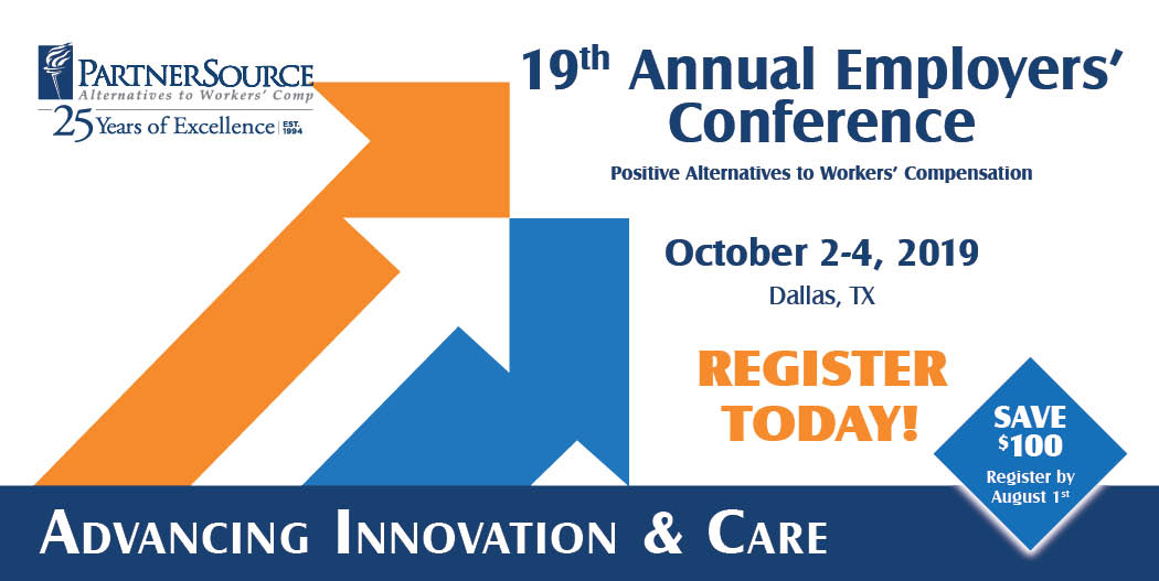 PartnerSource4U's tweet photo. We are excited to announce that registration for #PartnerSource's 19th Annual Employers' Conference is now open! Learn about the latest advances in innovation and care for Texas #injuredworkers. https://t.co/w7ivuTiCjc #workerscompensation #workerscomp #texas #conference https://t.co/5dUkvxbmBK