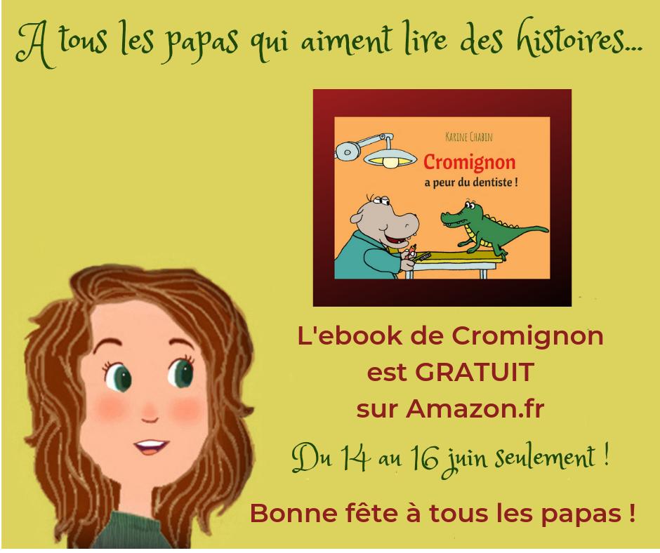 Ce week-end, c'est la #fêtedespères ! 😍

Dès demain, profitez de mon offre #gratuite pour découvrir :
Cromignon a peur du dentiste ! 🤩

⏩amzn.to/2XaYZL5

C'est seulement pendant 3 jours !

Bonne fête à tous les papas ! 😉