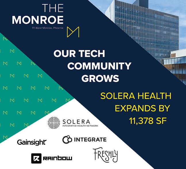 Solera Health expands at The Monroe!
#teamtaute #solerahealth #themonroe #downtownphoenix