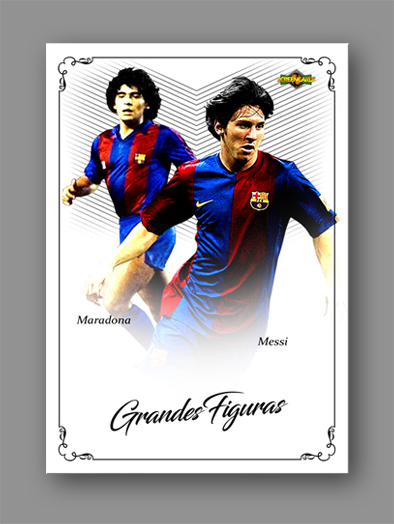 Screencards's tweet photo. La hermosa colección de #GrandesFiguras solo en Screencards. #Maradona #Messi #SomosColeccionistas #ScreencardsWorld #Futbol #Football https://t.co/msg58sb0cA