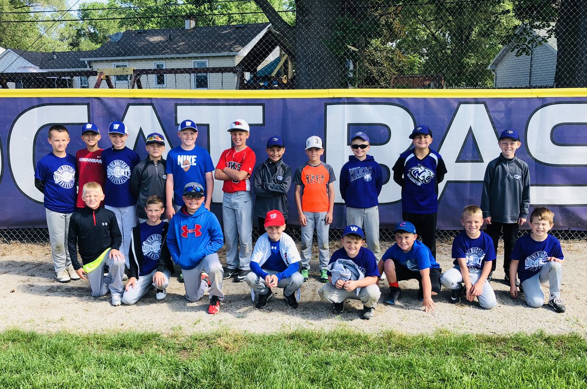 WHSCatsBaseball's tweet photo. The future is looking good for Wildcat baseball. Thanks to all the young ball players that came out for summer camp. https://t.co/CgyVsNJxqL