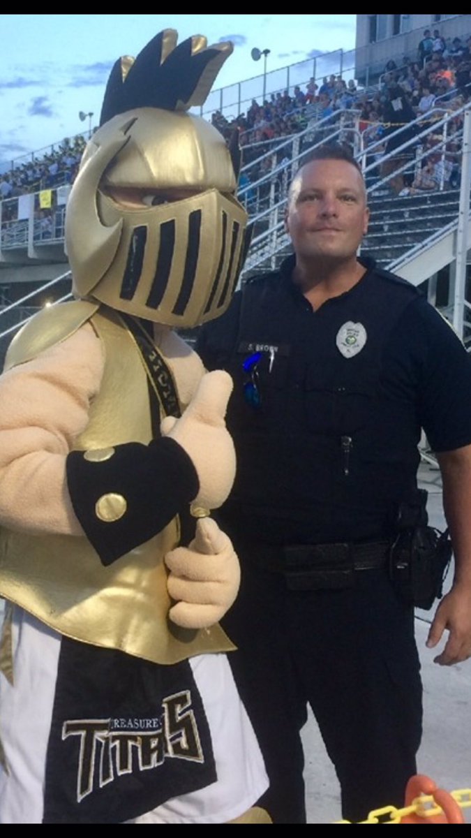 The Titan Football Family is heartbroken as we announce the passing of our good friend, role model and our biggest fan Officer Brown.  He cared very deeply for our players and our program and was a great support to us all. He will be truly missed.