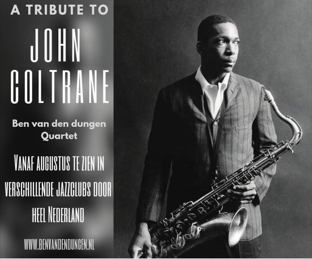 A TRIBUTE TO JOHN COLTRANE 🎷

Het Ben van den Dungen quartet brengt een hommage aan de legendarische saxofonist John Coltrane en zijn muziek. In het nieuwe seizoen speelt de groep in een aantal jazzclubs door heel Nederland.

Ga voor meer informatie naar:
jwajazz.nl