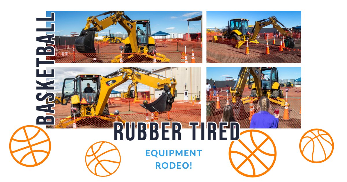 bt_construction's tweet photo. Rubber-Tired Basketball! This was a second rubber-tired event at our Equipment Rodeo! Stay tuned to see a video! #EquipmentRodeo #HeavyEquipment #BTC @wagnerequipment https://t.co/9Yy8wFjLfq