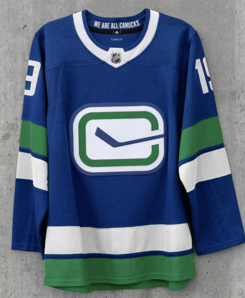 canucks stick jersey