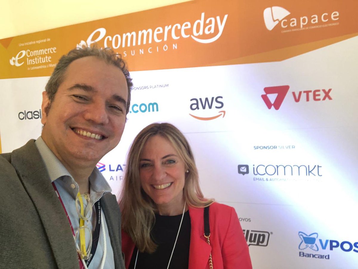 eCommerceDay's tweet photo. RT @VaneLucchesi: En eCommerce Day Asuncion 2019! Muy bueno! Con @pueyrredonline @einstituto @ITBNSA #eDayPY #digitalcommerce #digitalbusiness #ecommerce #integratedcommerce #retail https://t.co/UhgXstNY7W