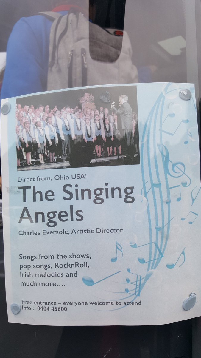 TheSAngels's tweet photo. Concert flyer in Ireland https://t.co/kfFchoP2Cm
