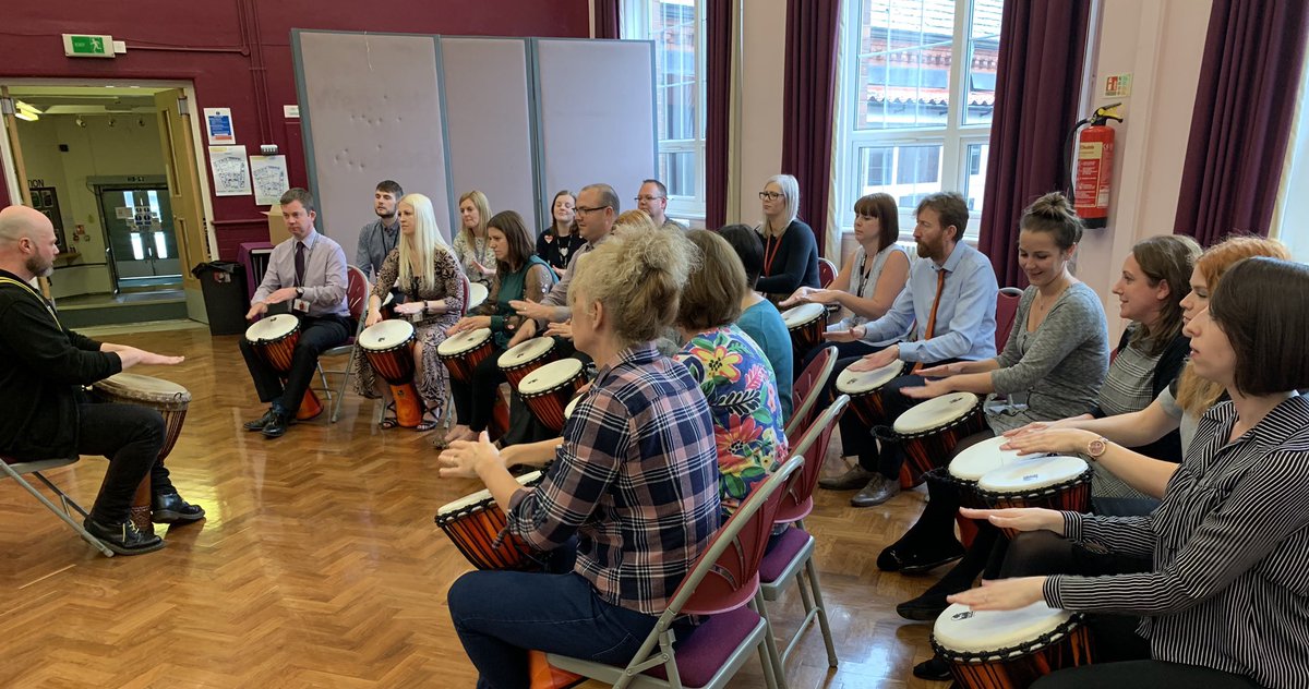 Great afternoon with some of our dedicated Primary Music Leaders! Big thanks to our guest workshop leaders - Fantastic Folk Music, Mining &amp; Songwriting from <a href="/BryonyGriffith/">Bryony Griffith</a> &amp;  @NCMME_Learning  <a href="/TheEFDSS/">EFDSS</a> and Awesome African Drumming from <a href="/LTLDrums/">Louder Than Life</a> #TeamWakefield #MusicForAll