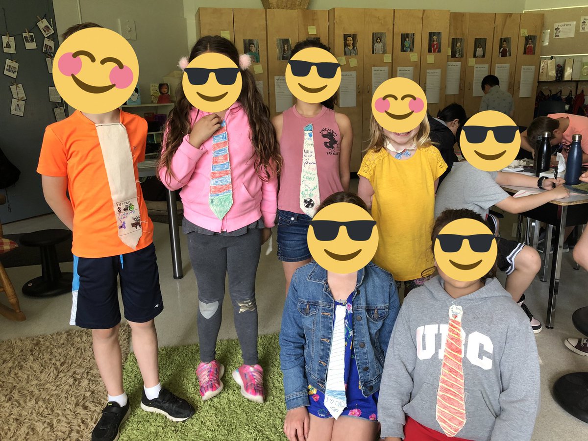 morikkey1's tweet photo. Designing our own wearable fashion. Showing appreciation to the Dads who help us every day. What would be on your tie? #fabricfun https://t.co/Dinz9CS9nE