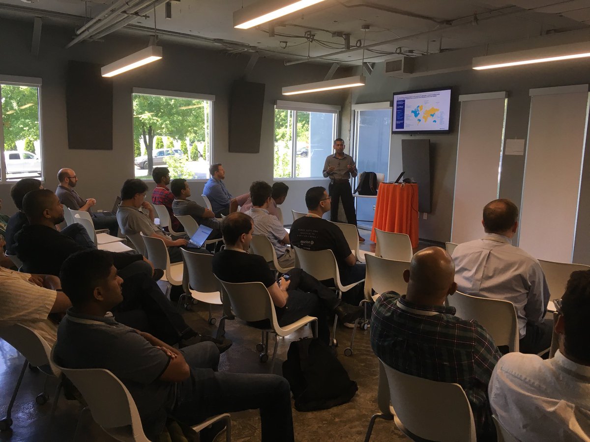 geeslinappsec's tweet photo. Full house for Jabez Abraham, discussing secure serverless architectures at ⁦@MusicCityCon⁩. https://t.co/5XmNTR9k9F #MusicCityCon https://t.co/5SBpHPIN4n