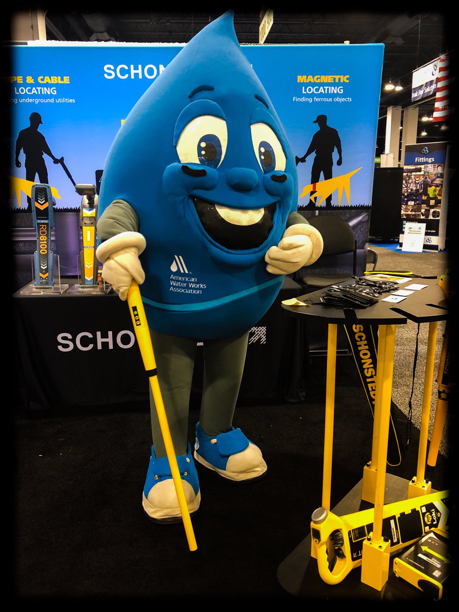 Schonstedt's tweet photo. That's a wrap, folks! We had a great time exhibiting at #AWWAACE19 in Denver... Clearly, the raindrop approves of our Magnetic Locators!  😉😄

#AmericanWaterWorks #MagneticLocator https://t.co/piSrsiLZEY