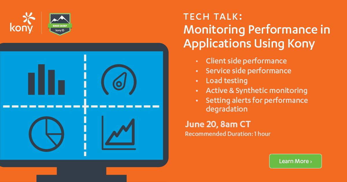 Kony's tweet photo. #KonyBaseCamp is going to showcase how you can monitor application performance using Kony LIVE on June 20! #KonyTechTalk
https://t.co/NcnspzNlSl https://t.co/gLlTBZJG8l