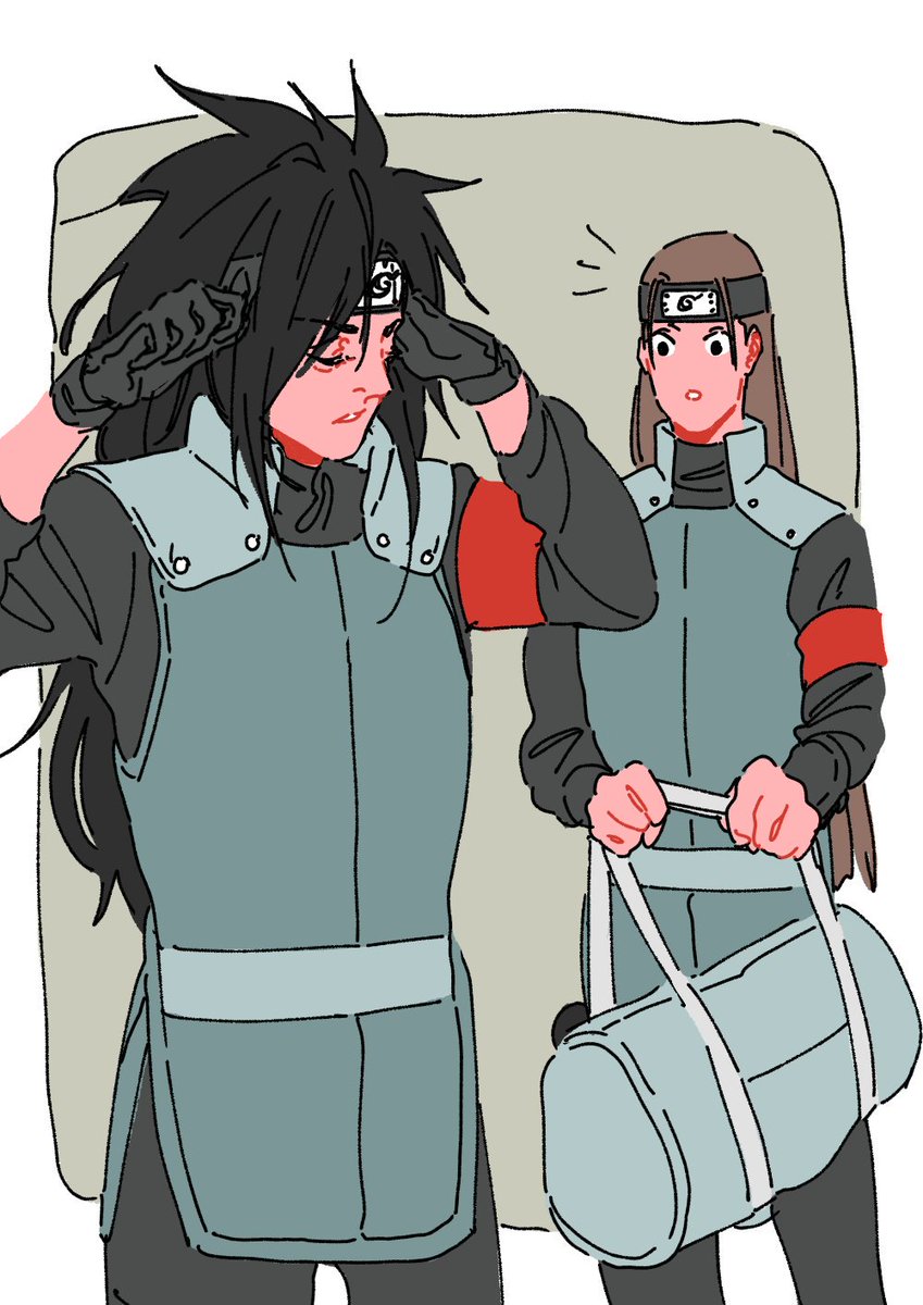 sailor_suits's tweet photo. Time travel AU where hashirama gets mysteriously hot and sweaty when he sees madara in konoha uniforms complete with the leaf symbol https://t.co/nbhNFsw9hw