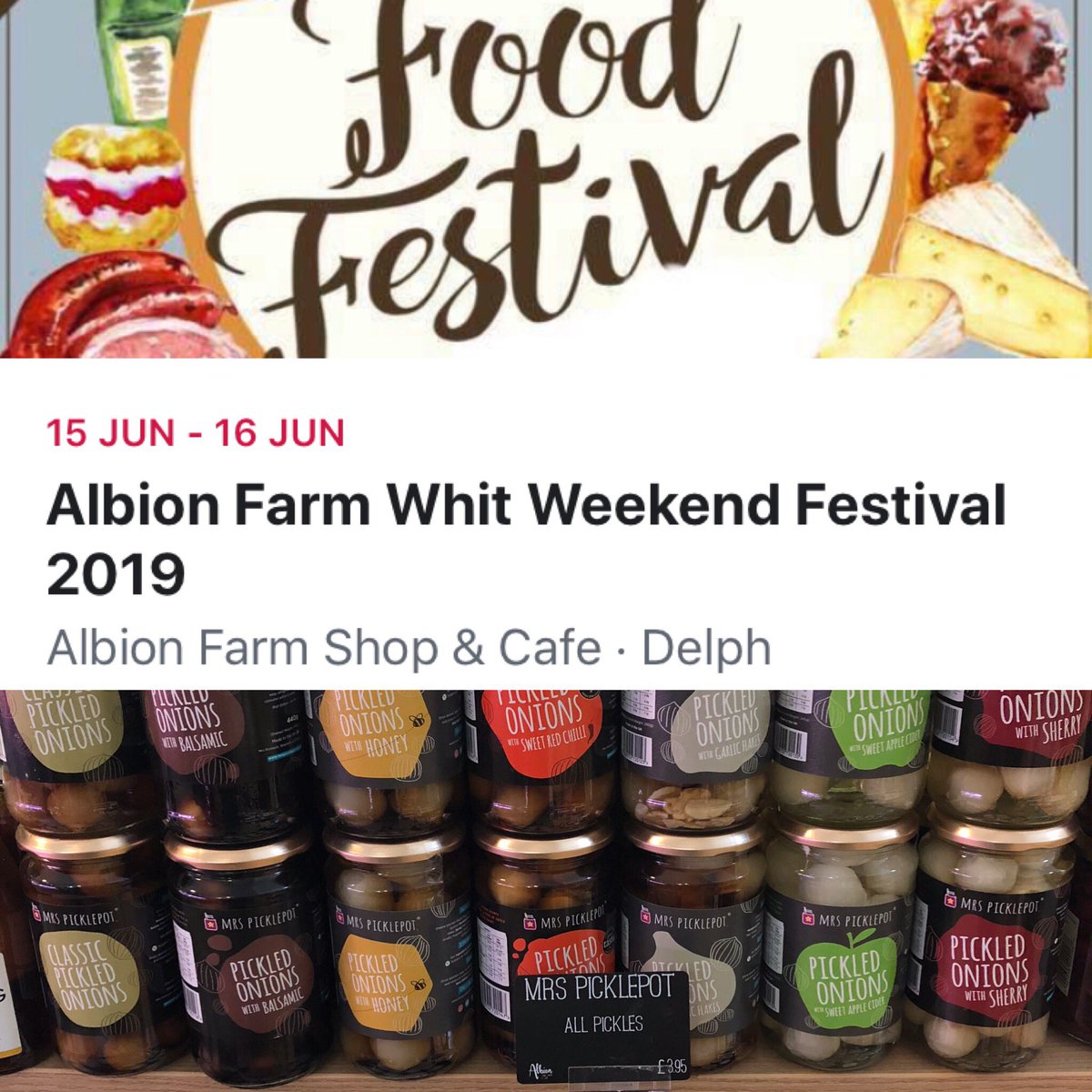 Looking forward to meeting lots of pickled onion fans on Saturday @AlbionFarm_Shop :-)