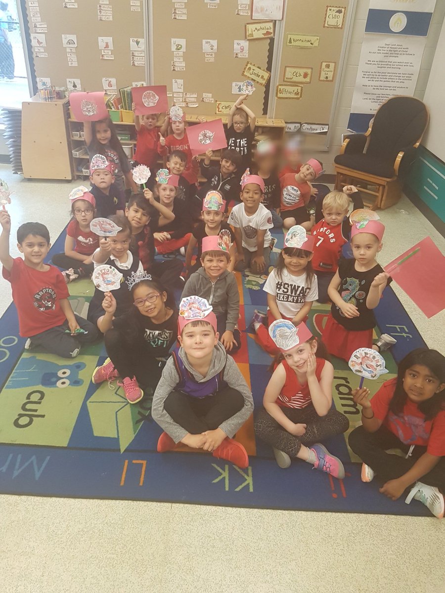 LCRoom104's tweet photo. So much support for the Raptors today. LET'S GO RAPTORS, LET'S GO!!! https://t.co/Pb5JvXQN5P