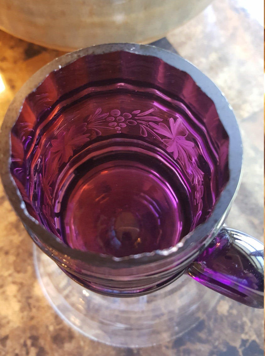 Lyn_Bluefish901's tweet photo. Mary Gregory 1800s ANTIQUE Purple Amethyst Cup, Painted Floral, Paneled cup, Starburst Pattern, Kitchen Dining Home Decor, TV Movie Prop https://t.co/wDXrBLBAt5 #Vintage #Etsy #AmazingFunVintage.etsy.com #StarburstPattern https://t.co/Ly0nTZbpP1