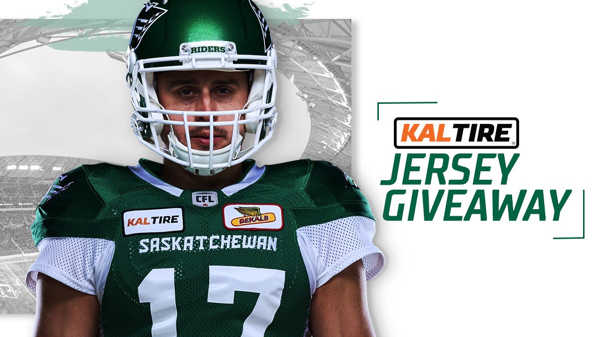 Saskatchewan Roughriders (@sskroughriders) on Twitter photo Whooooooo needs a new jersey?!
RT this post for your chance to take home a <a href="/NewEraCanada/">New Era Canada</a> #Riders jersey, courtesy of <a href="/KalTire/">Kal Tire 🇨🇦</a>! Whooooooo needs a new jersey?!
RT this post for your chance to take home a <a href="/NewEraCanada/">New Era Canada</a> #Riders jersey, courtesy of <a href="/KalTire/">Kal Tire 🇨🇦</a>!