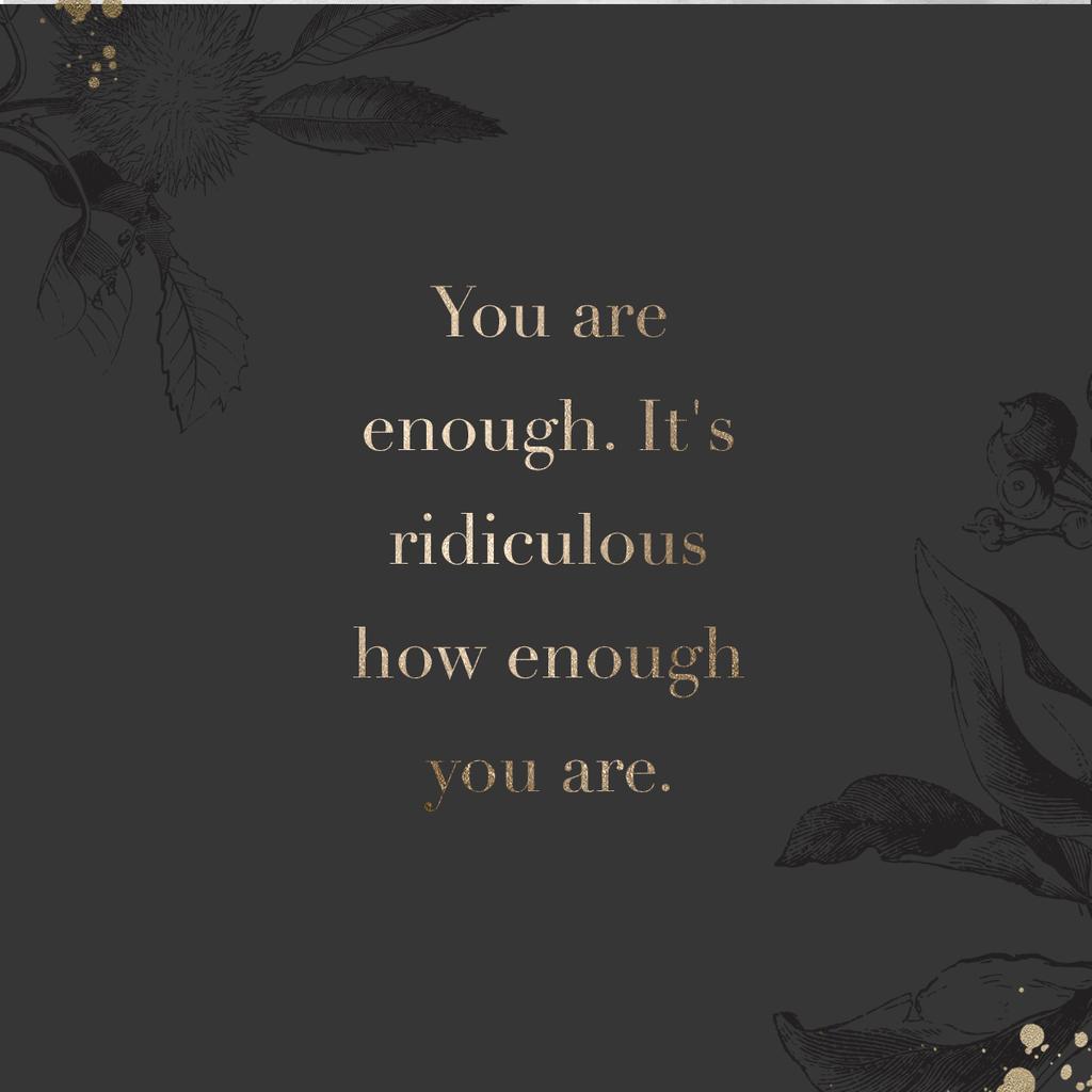 MarigoldStudios's tweet image. E N O U G H 🌻

What&apos;s your mantra? What gets you through the lows?

#thursdaytruths #quotedesign #quote #wordsofwisdom #youareenough #positive #beautiful #wordstoliveby #positivethoughts