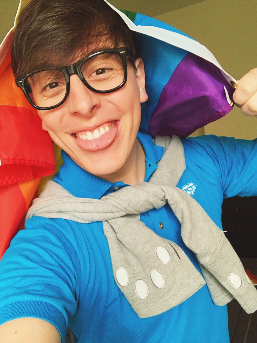 ThomasSanders's tweet photo. Happy Pride Month, from these dorks to all of you! We gotta celebrate and fight for who we are. We know it in our hearts and minds! 🌈 https://t.co/2tCNSen6bD