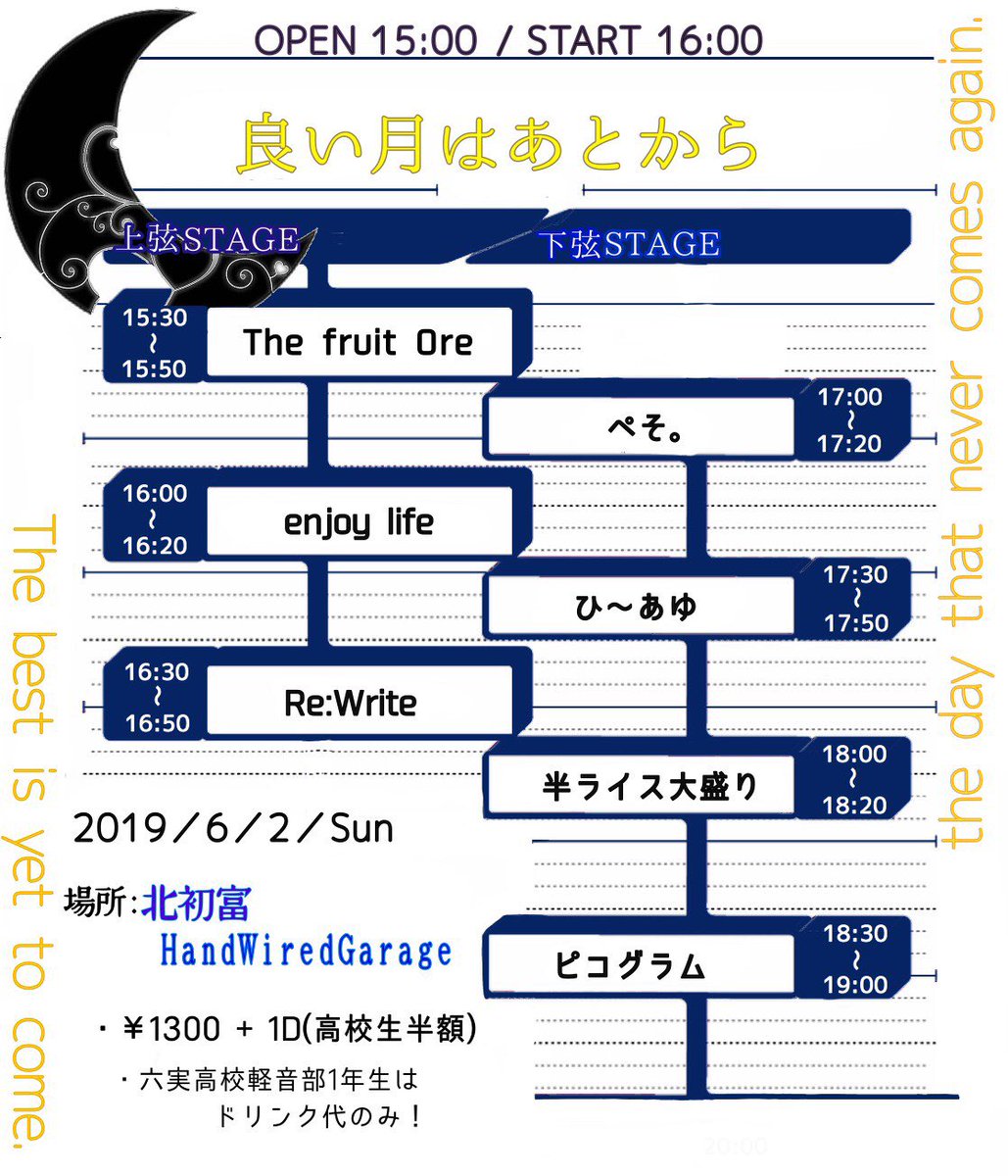 ole_fruit's tweet photo. こんにちは！The fruit Oleです！
今日！六実企画「良い月はあとから」
です！ふるおれは一番手です！
是非来てください！ https://t.co/v706IB34s0