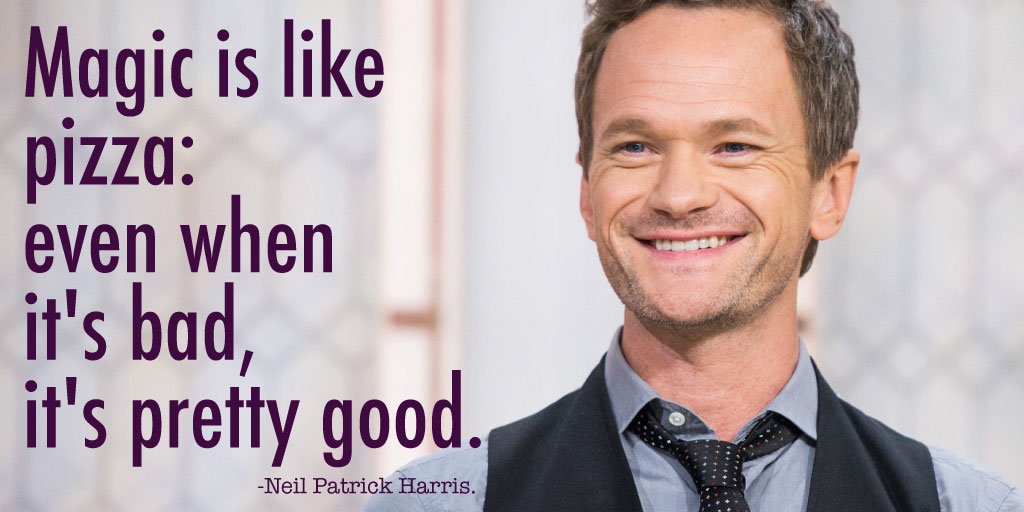 Always find the magic in life! Happy birthday to the talented Neil Patrick Harris. 