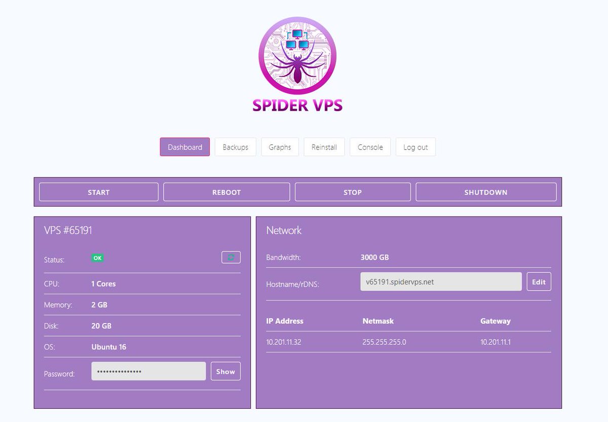 SPIDER VPS tweet media