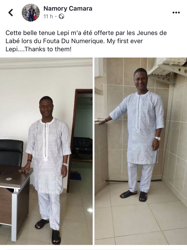 Le DG de l’@APIP_Guinee, M. Namory CAMARA, qui fut l’un de nos panelistes tout joyeux dans sa nouvelle tenue de Lepi. Ce fut 1e manière pour nous de vendre le contenu local. Merci d’être venu et nous vous attendons à la prochaine éditº. C’était excellent de vous avoir. #Fonuf2019 https://t.co/rOeDlsb0IW