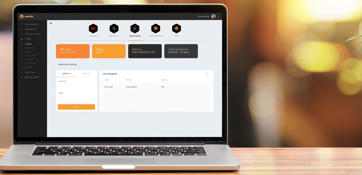 Upthinity's tweet image. It’s Happening!!! With the Upthinity Testnet launching soon, of which our community eagerly awaits, we're also upgrading the Member Dashboard #SneakPeek for a better user experience! We are value makers! Learn more about us @ Upthinity.io 
#XLM #BTC #crypto #blockchain