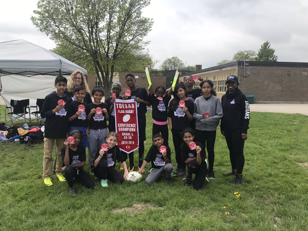 We are so proud of our JDP Jaguars. Our first year playing Flag Rugby and winning Conference Finals. Go Jaguars Go! Looking forward to City Finals. #rugby #funinsport #TDESAA